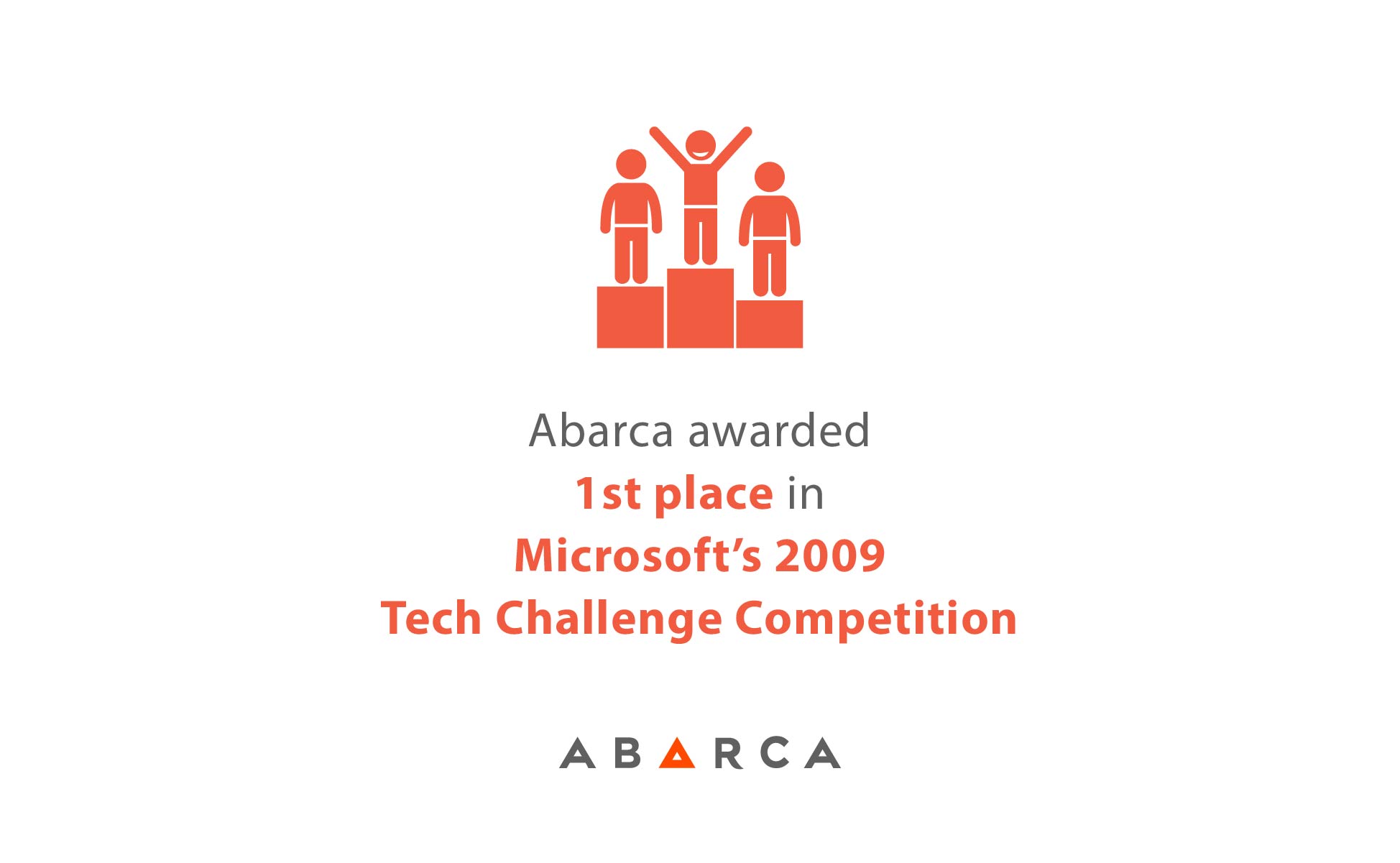 Abarca awarded 1st place in Microsoft’s 2009 Tech Challenge Competition